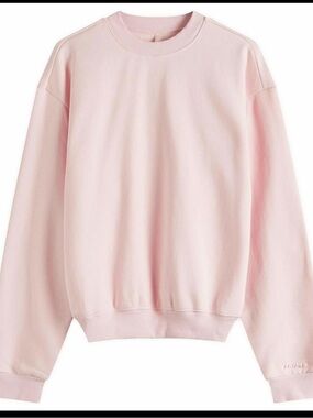 SKIMS Cotton Fleece Classic Crewneck Sweatshirt Pink XS NWOT